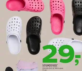 Coop 365 Letvægtstræsko 36/37-44/45 Hvid eller Pink tilbud