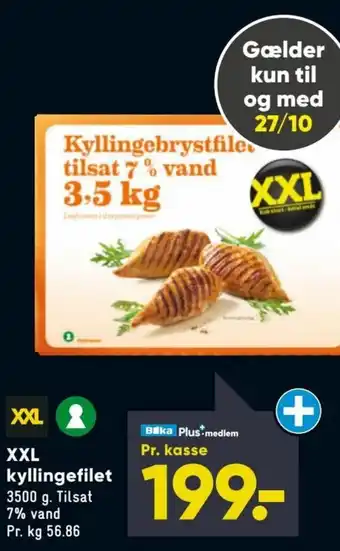 Bilka XXL kylllingefilet tilbud