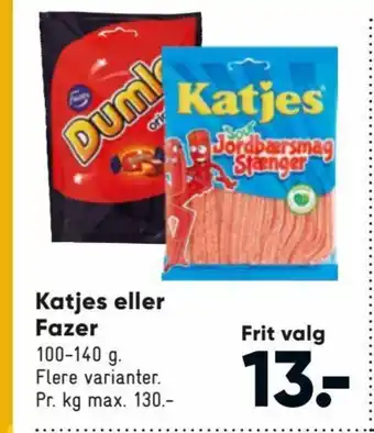 Bilka Katjes eller Fazer tilbud