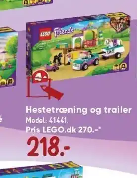Bilka Lego friends hestetræning og trailer tilbud