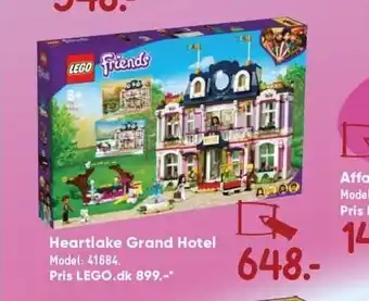 Bilka Lego friends heartlake grand hotel tilbud