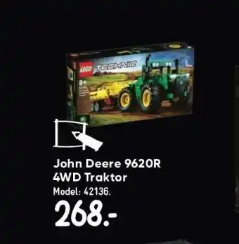 Bilka Lego technic john deere 9620r 4wd traktor tilbud