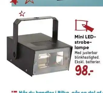 Bilka Mini led-strobelampe tilbud