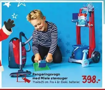 Rengøringsvogn m. miele støvsuger