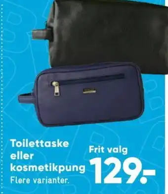 Bilka Toilettaske eller kosmetikpung tilbud