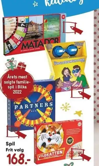 Bilka Spil - frit valg tilbud