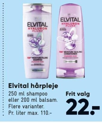 Bilka Elvital hårpleje tilbud