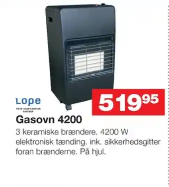 Bauhaus Lope gasovn tilbud