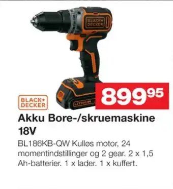 Bauhaus Black&decker boremaskine tilbud