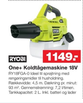 Bauhaus Ryobi koldtågemaskine tilbud