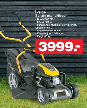 Bauhaus Stiga plæneklipper tilbud