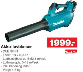 Makita løvblæser