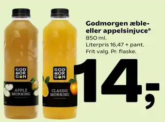 Coop 365 Godmorgen Æble Eller Appelsinjuice 850ml tilbud