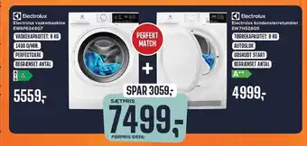 Skousen Electrolux vaskemaskine, tørretumbler el. sæt tilbud