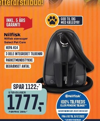 Skousen Nilfisk støvsuger tilbud