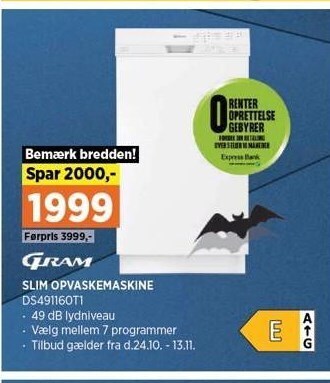 Power Slim opvaskemaskine tilbud