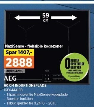 60 cm. induktionsplade