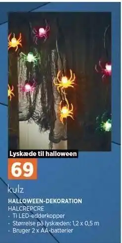 Power Halloween-dekoration tilbud