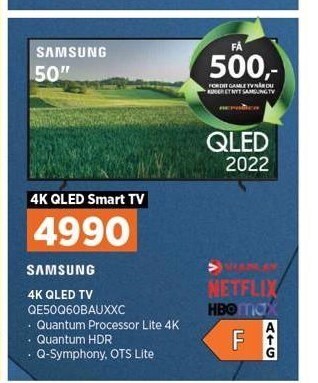 Power Samsung 4k qled tv tilbud