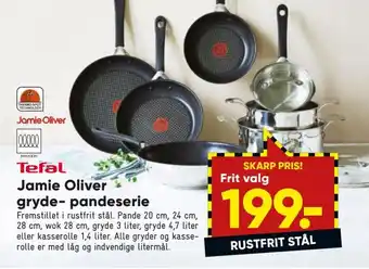 Bilka Tefal Jamie Oliver gryde- pandeserie tilbud