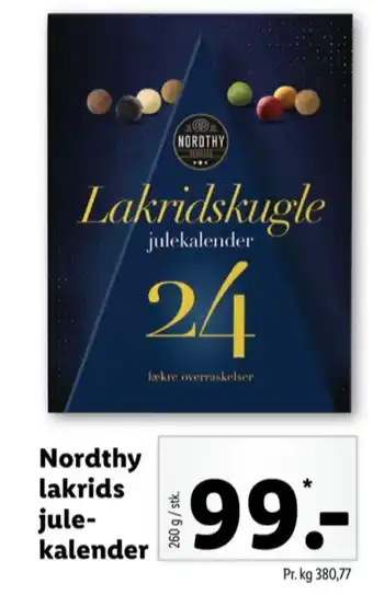 Lidl Nordthy julekalender tilbud