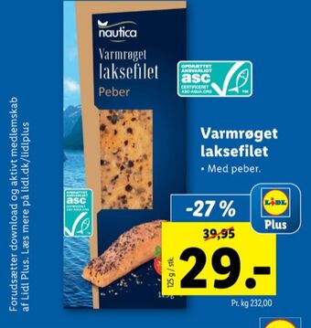 Lidl Nautica laks tilbud