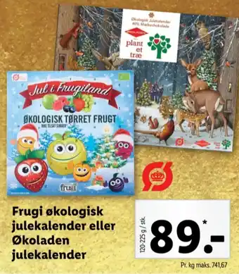 Lidl Frugi julekalender tilbud