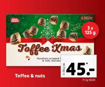 Lidl Mister choc dessertchokolade toffee & nuts tilbud