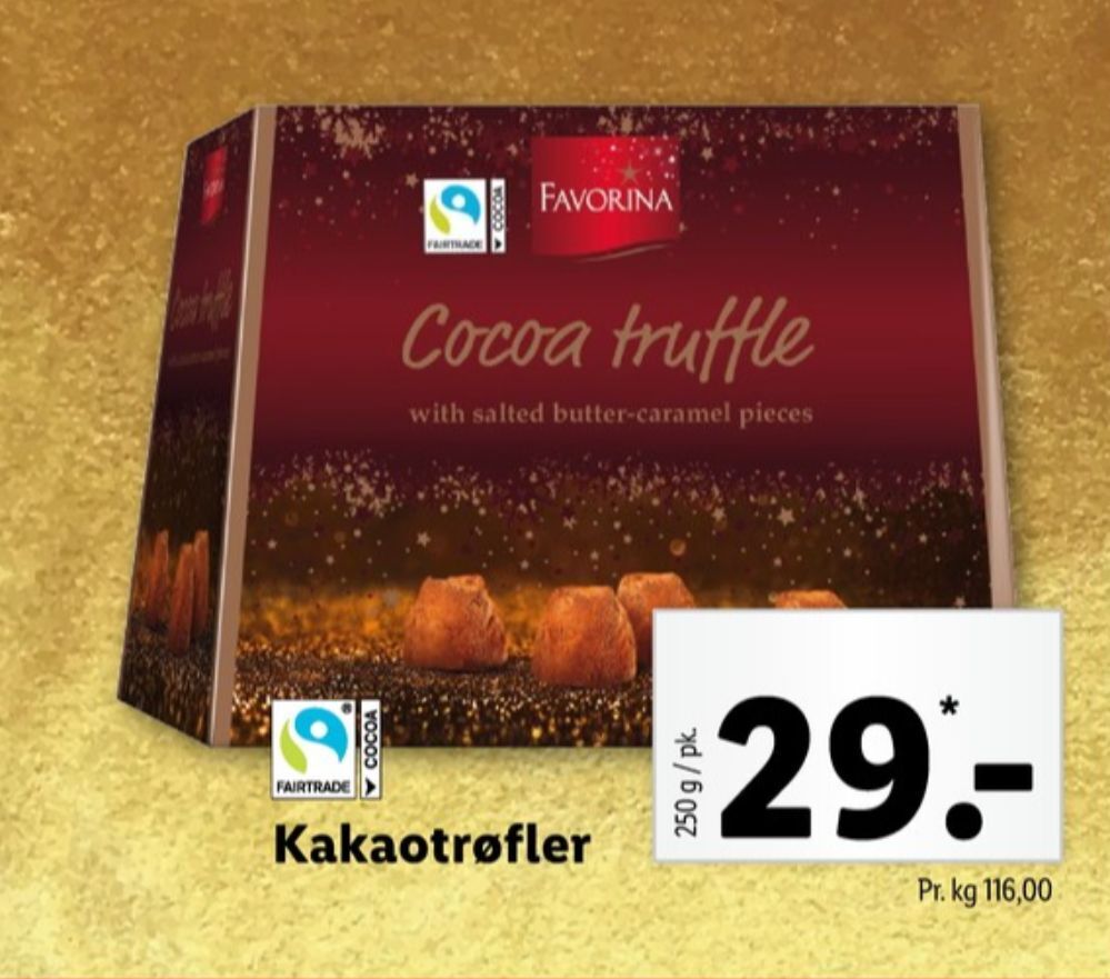 Cocoa truffle dessertchokolade tilbud hos Lidl