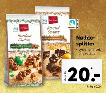 Favorina dessertchokolade almond clusters