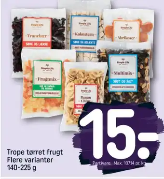 REMA 1000 Simple life tørret frugt tilbud