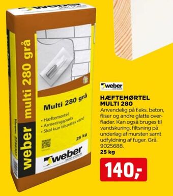 jem & fix Weber mørtel tilbud