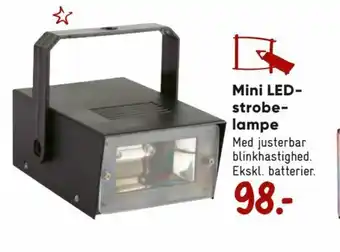 Bilka Mini LED-Strobe-lampe tilbud
