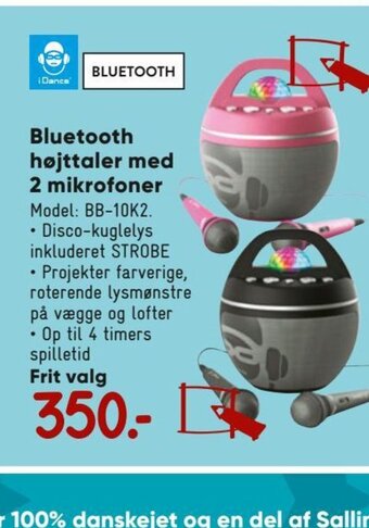 Bilka Bluetooth Højttaler med 2 Mikrofoner tilbud