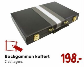 Bilka Backgammon kuffert tilbud