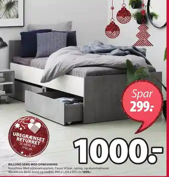 JYSK Billund Seng Med Oppbevaring tilbud