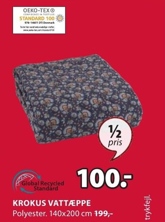 JYSK Krokus Vattæppe tilbud