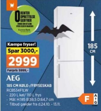 Power Aeg køle/fryseskab tilbud