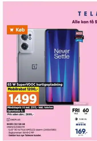 Oneplus nord ce 2 mobiltelefon