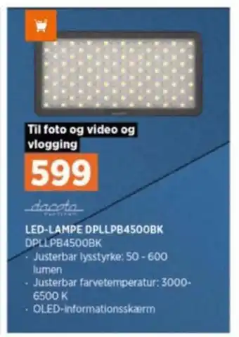Power Dacota led lampe tilbud