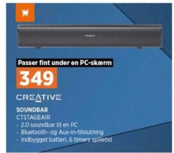 Power Creative soundbar tilbud