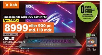 Power Asus bærbar pc tilbud