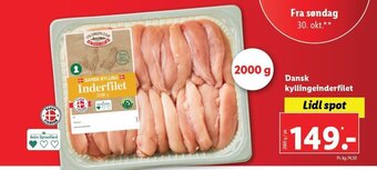 Lidl Dansk Kyllingeinderfilet tilbud