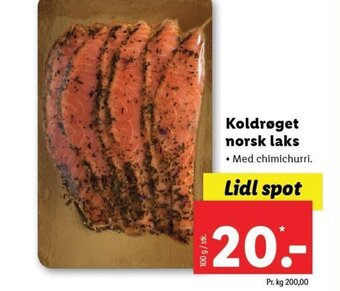 Lidl Koldrøget Norsk Laks tilbud
