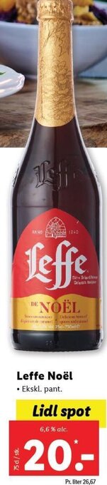 Lidl Leffe Noêl tilbud