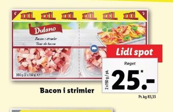 Lidl Bacon i Strimler tilbud