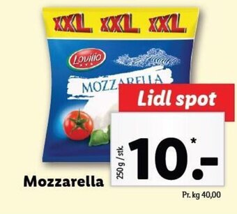 Lidl Mozzarella tilbud