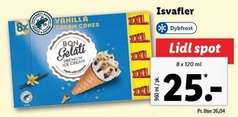 Lidl Isvafler tilbud