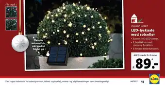Lidl LED-Lyskæde med Solceller tilbud