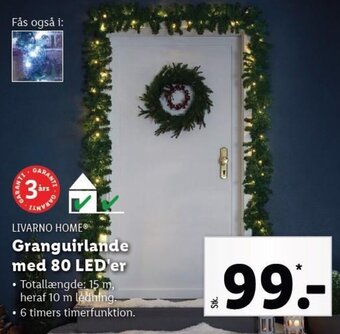 Granguirlande med 80 LED'er